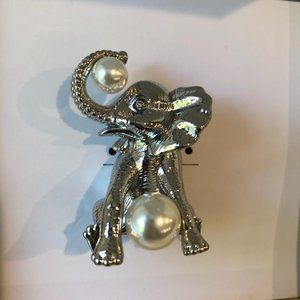 Charter Club Silver-Tone Elephant Pin